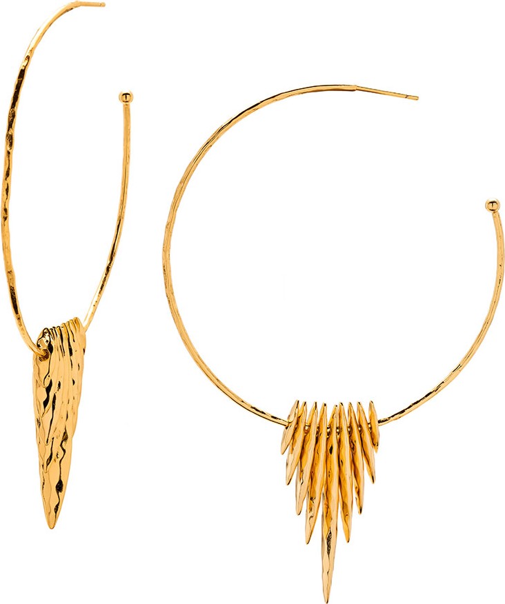 Gorjana Nora Fan Hoop Earrings