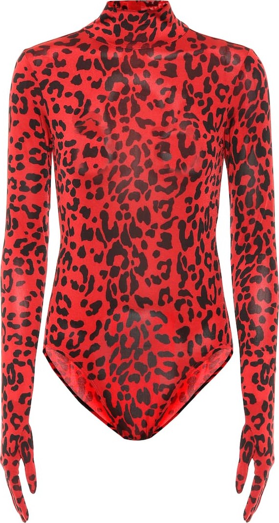 Vetements Leopard-print bodysuit