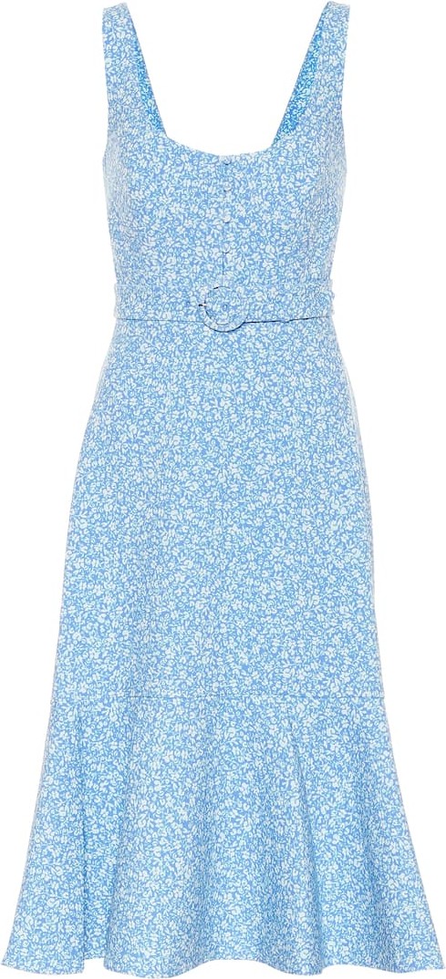 Jonathan Simkhai Eve floral stretch-crêpe midi dress