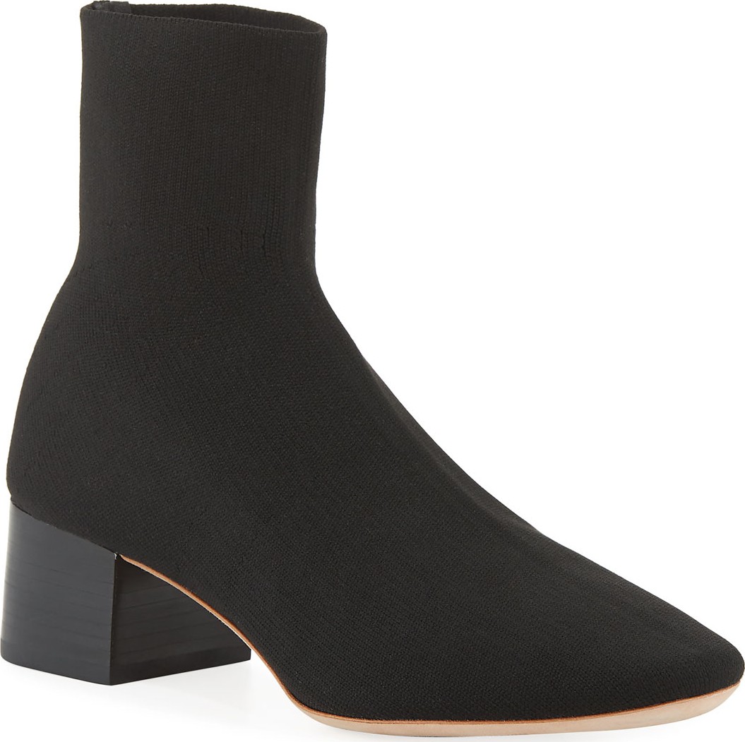 Loeffler Randall Carter Metallic Knit Sock Booties