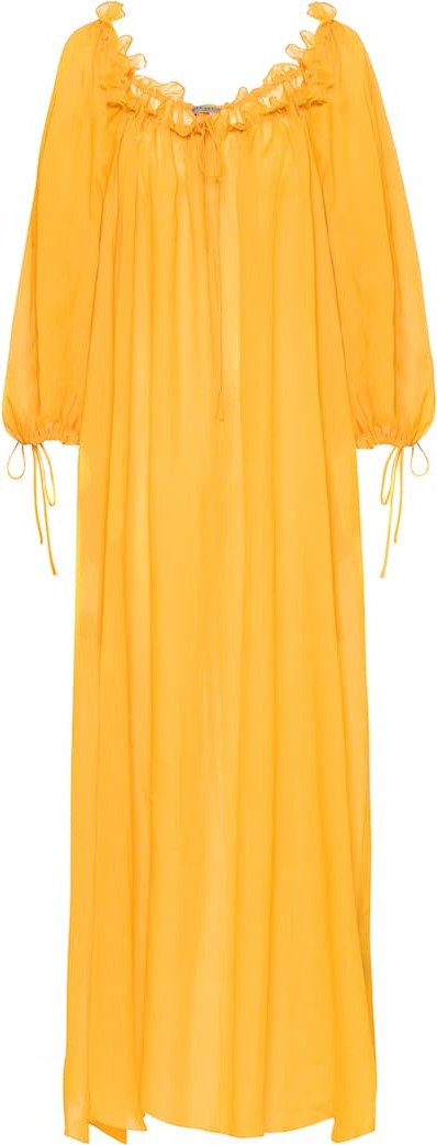 Three Graces London Exclusive to Mytheresa – Almost A Honeymoon ramie maxi dress