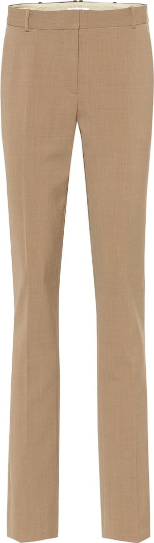 THE ROW Roosevelt mid-rise skinny wool pants