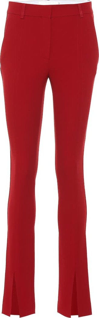 Victoria Beckham Mid-rise split front skinny pants