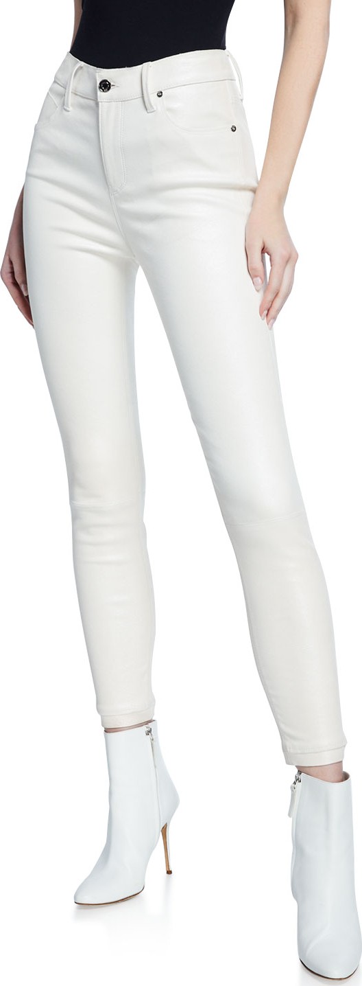 RtA Madrid Leather Skinny Jeans