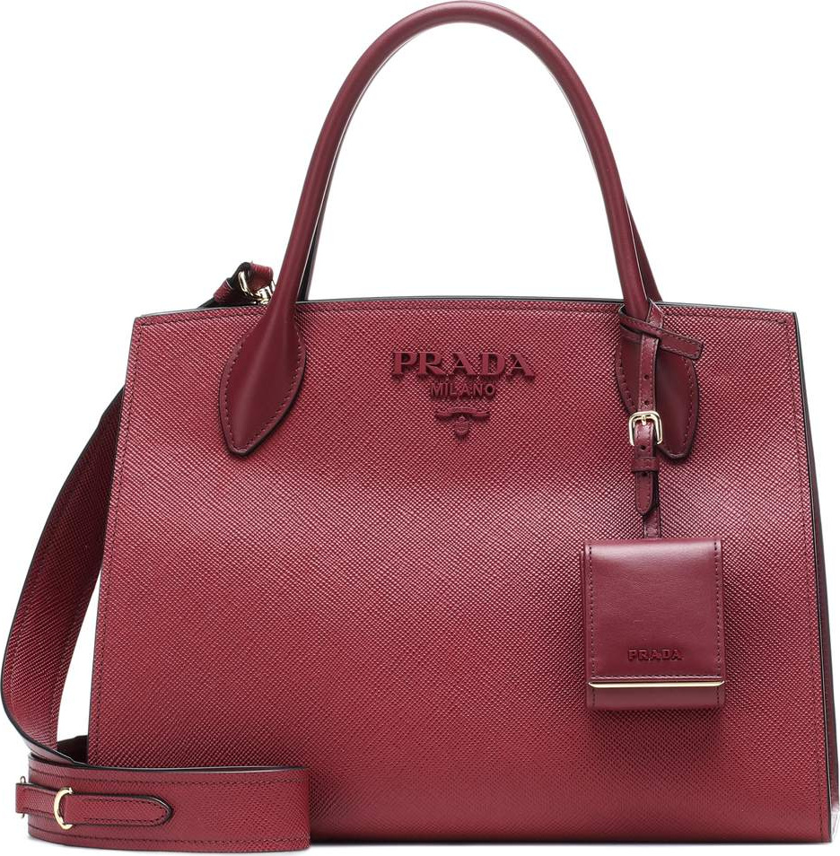 Prada Monochrome leather shoulder bag