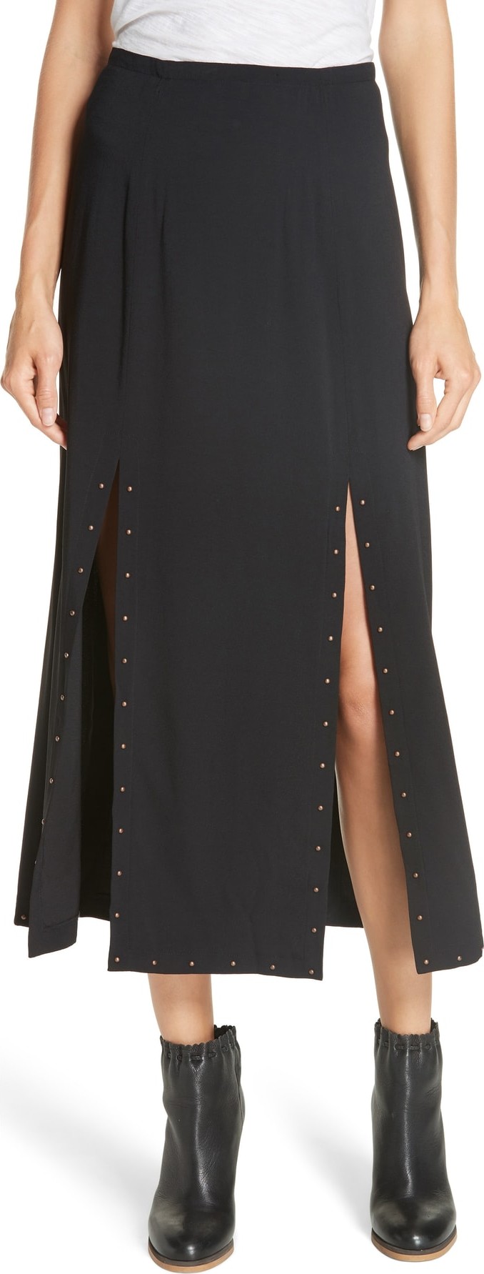 See By Chloé Slit Detail Midi Skirt