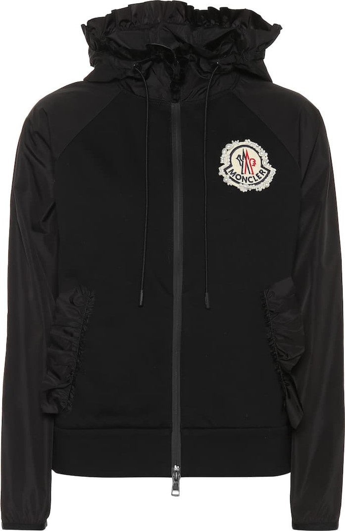 Moncler Genius 4 MONCLER SIMONE ROCHA embroidered cotton-blend hoodie