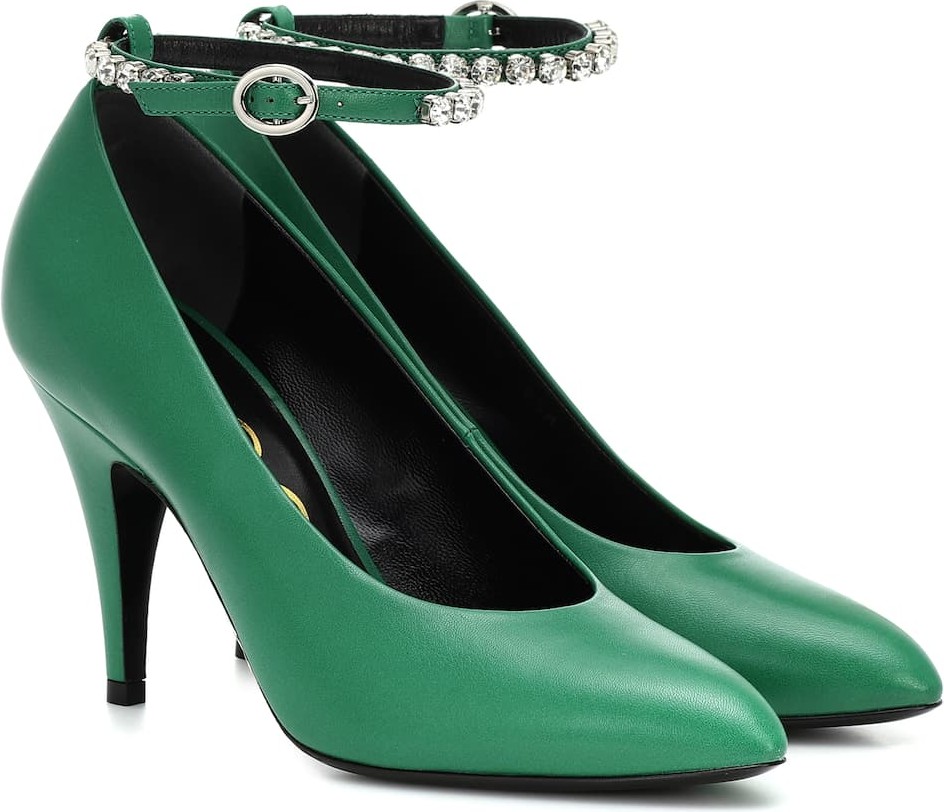 Gucci Crystal-embellished pumps