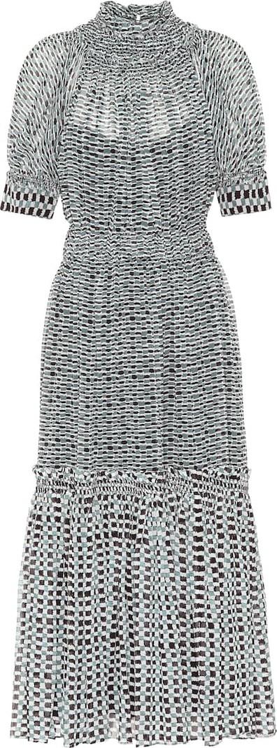 Proenza Schouler Printed silk midi dress