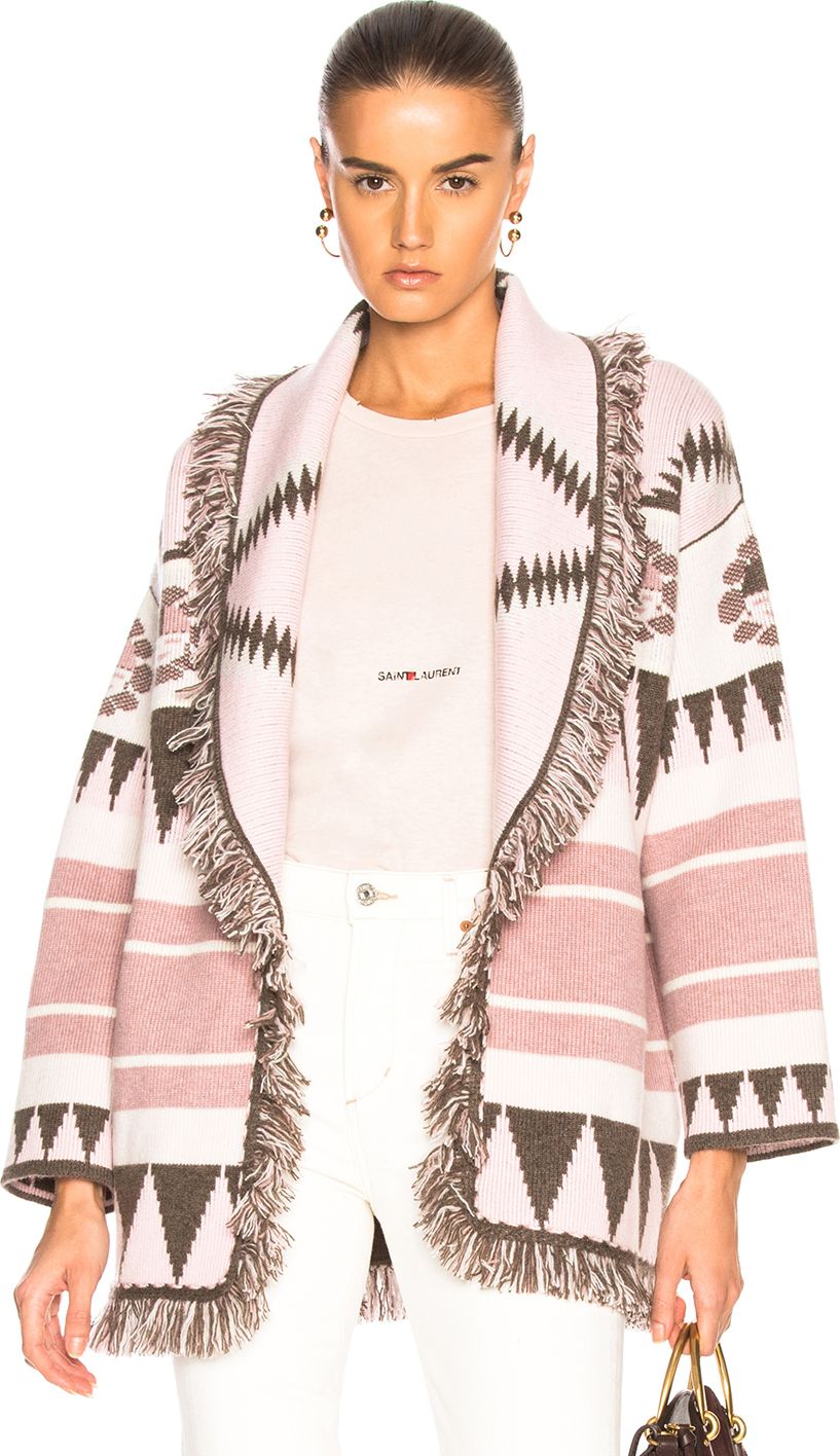 Alanui New Icon Oversized Jacquard Cardigan