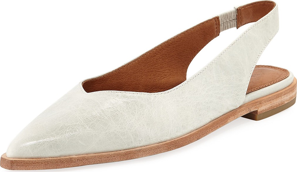 Frye Kenzie Slingback Leather Flats