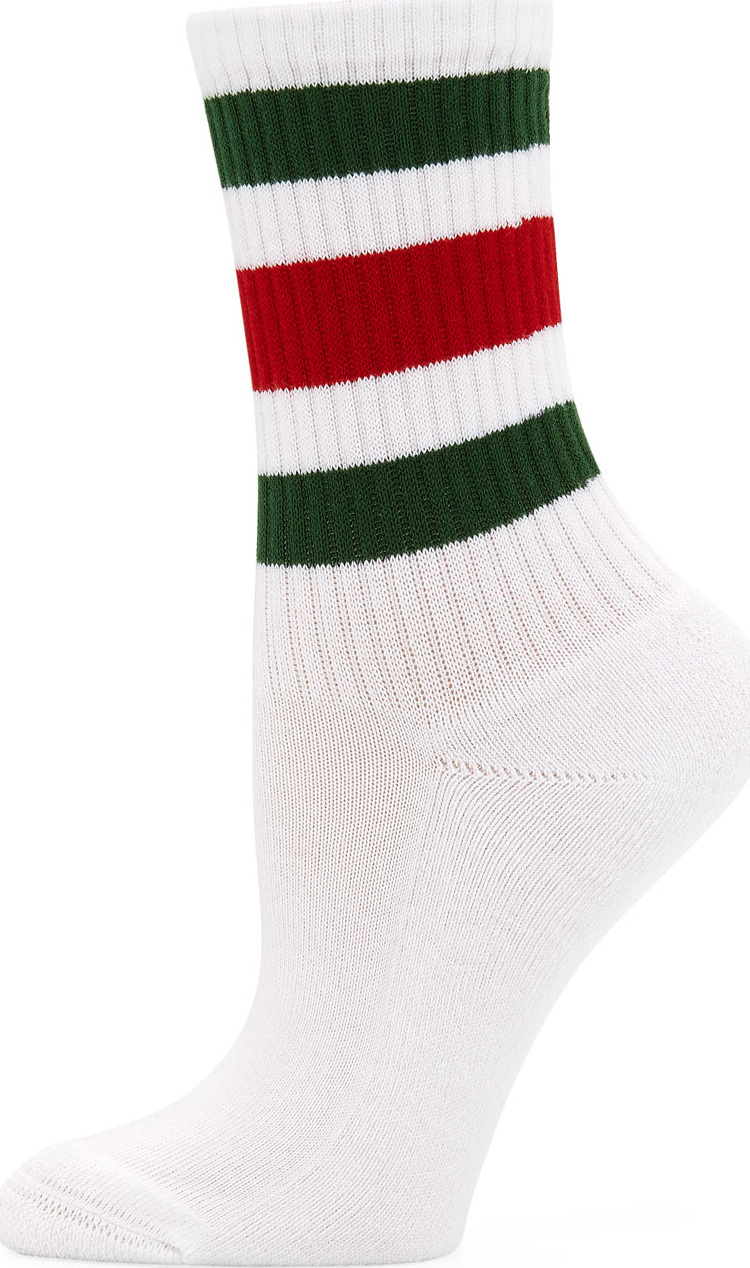Gucci Little William Striped Web-Cuff Socks