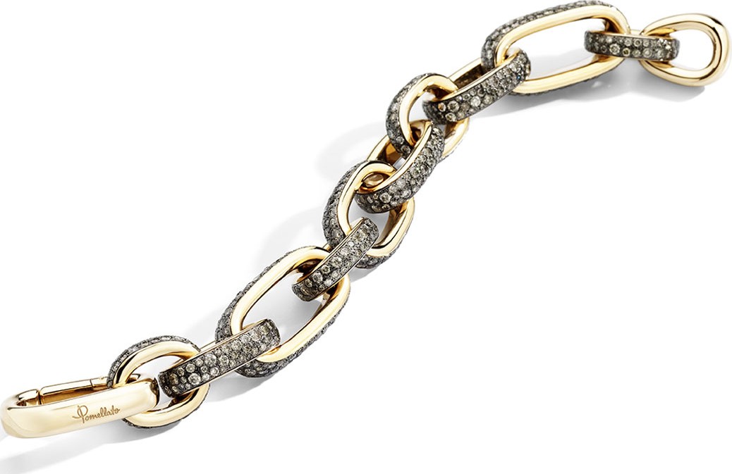 Pomellato Iconica 18k Rose Gold Brown Diamond Bracelet, 26.32tcw