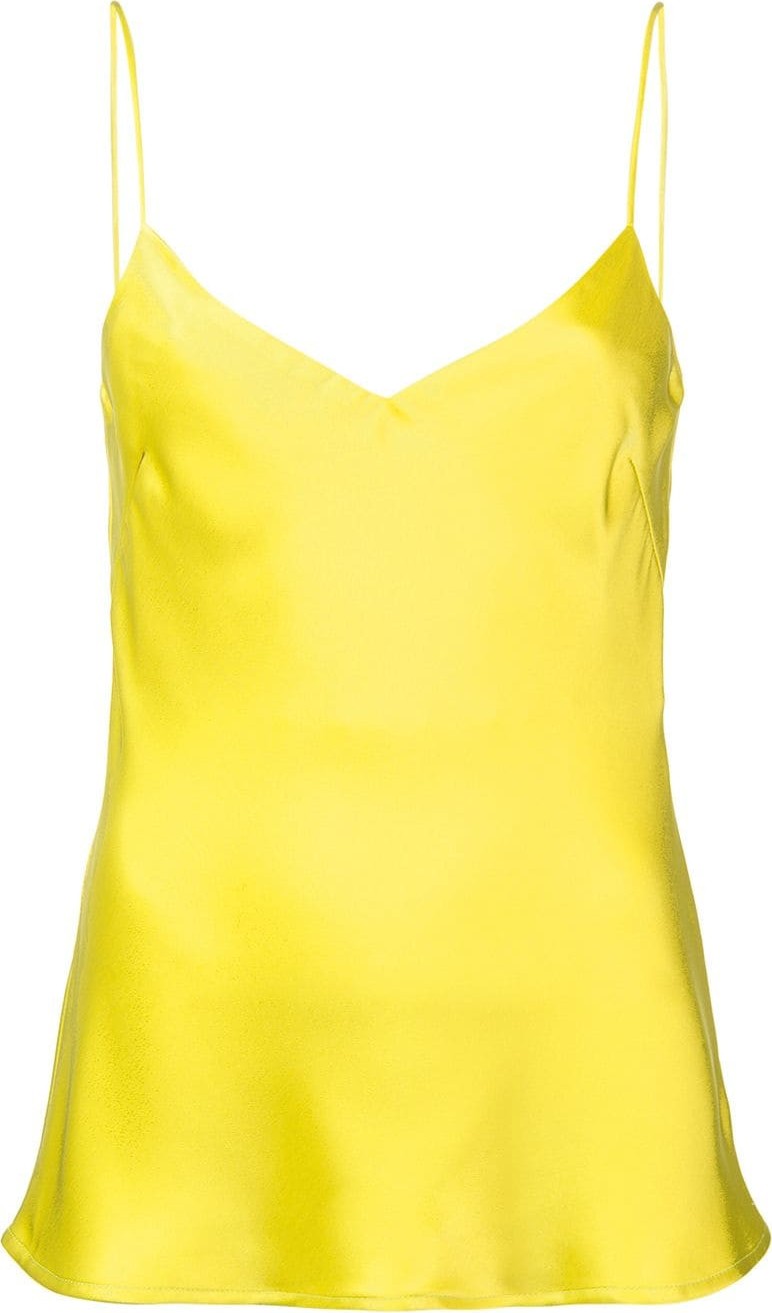 Galvan satin v-neck camisole