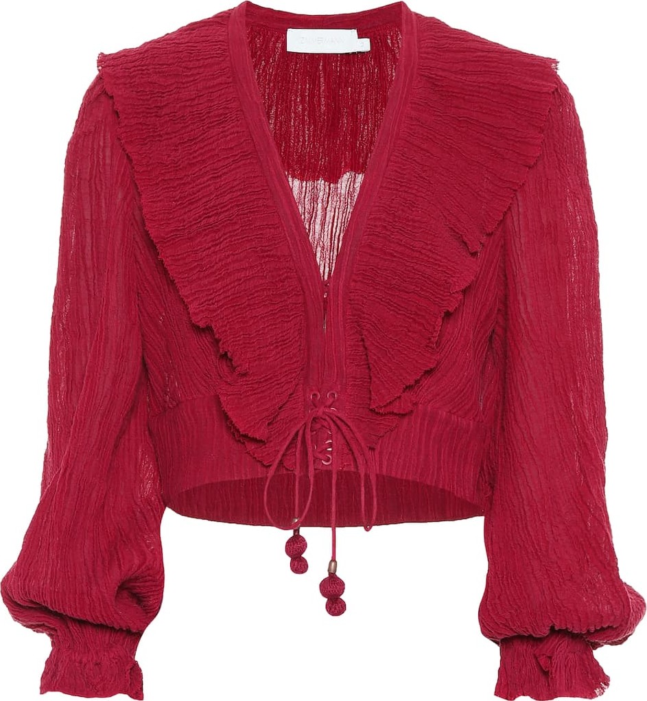 Zimmermann Suraya ramie and cotton top