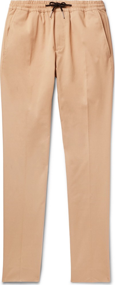 Sandro Slim-Fit Tapered Cotton-Blend Twill Drawstring Chinos