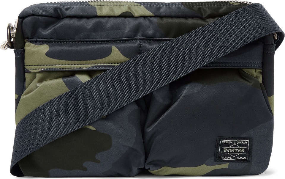 Porter-Yoshida & Co Camouflage-Print Shell Messenger Bag