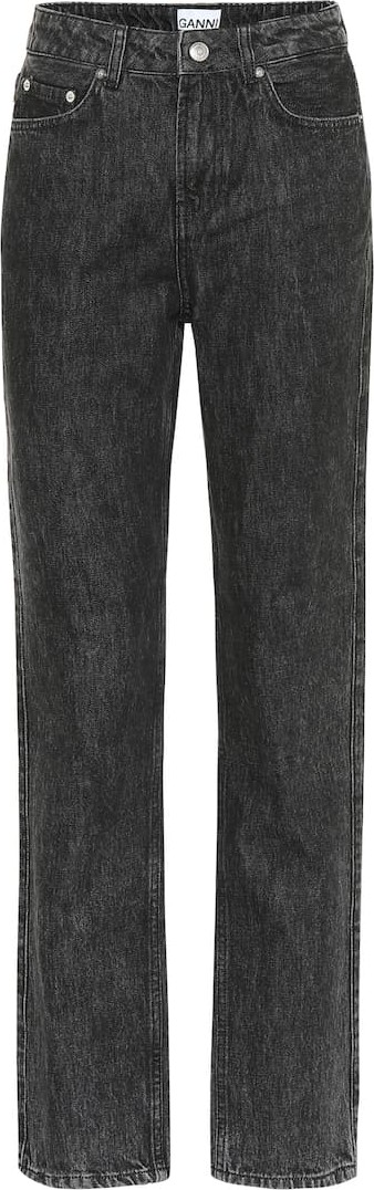 Ganni High-rise straight jeans