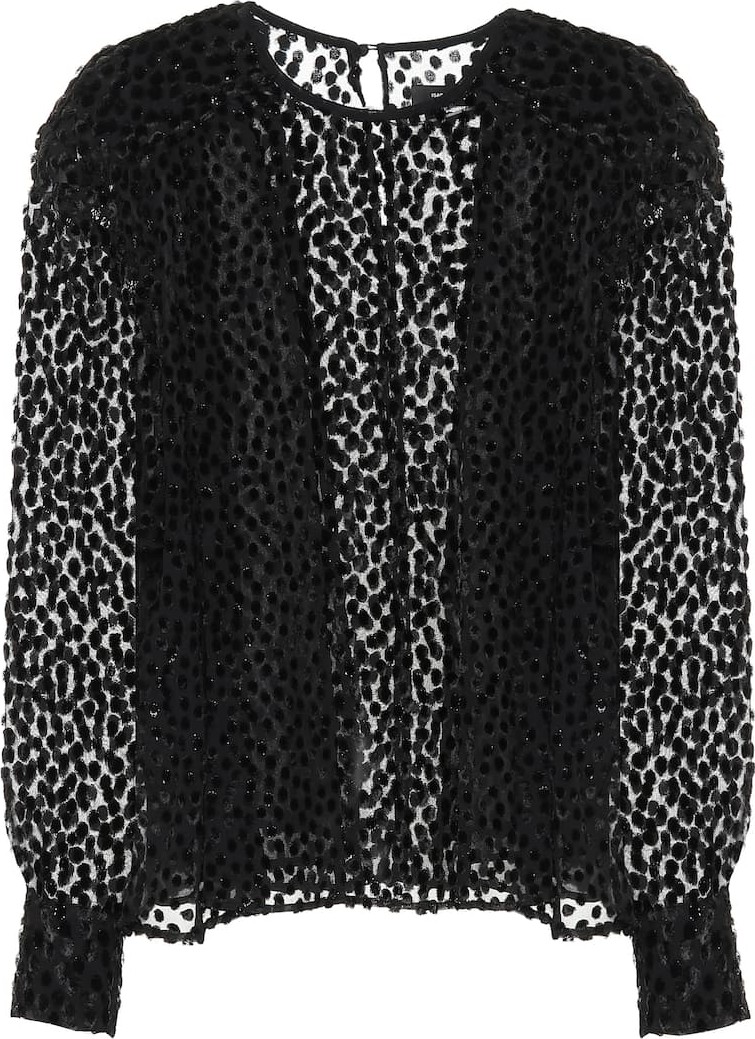 Isabel Marant Midway silk-blend top