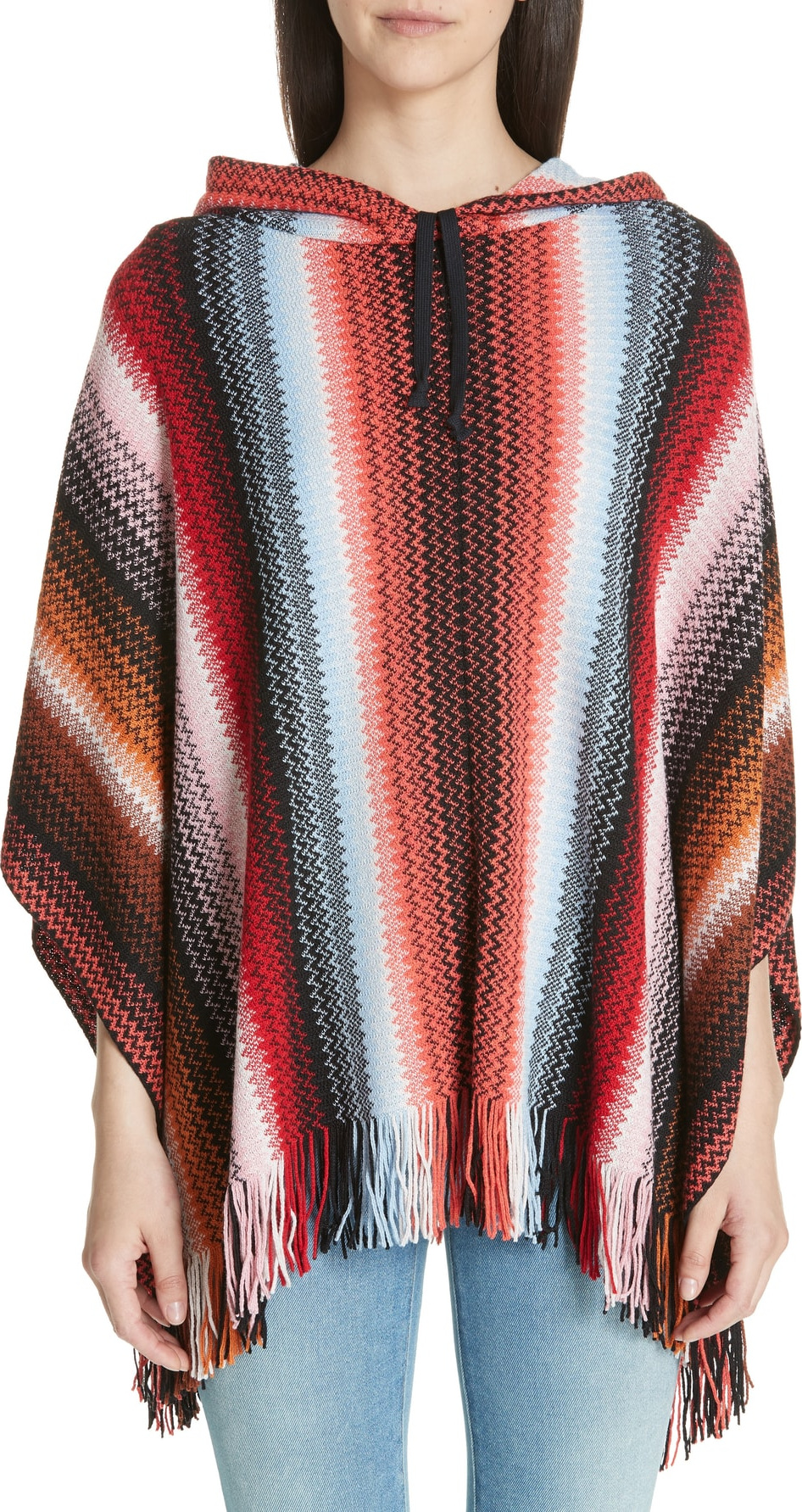 Missoni Zigzag Hooded Poncho