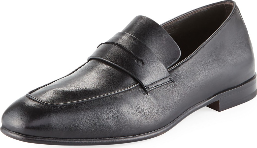 Ermenegildo Zegna Lasola Soft Napa Leather Penny Loafers