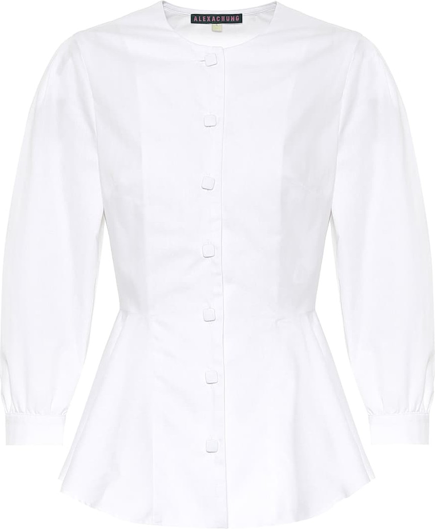 Alexachung Cotton-blend herringbone shirt