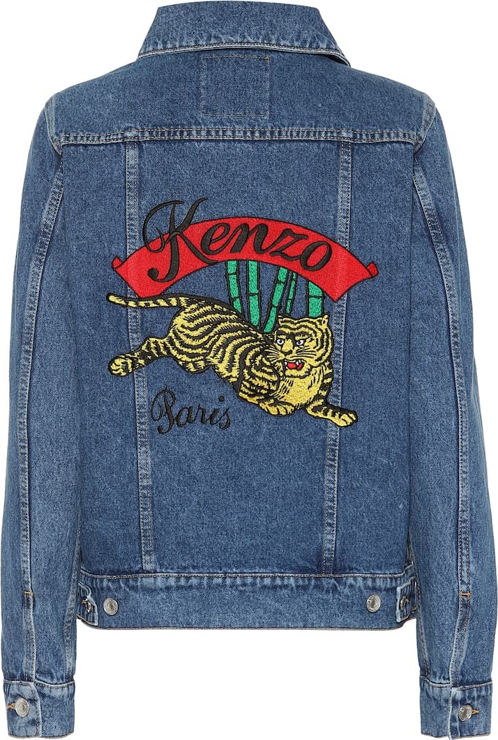 KENZO Embroidered denim jacket
