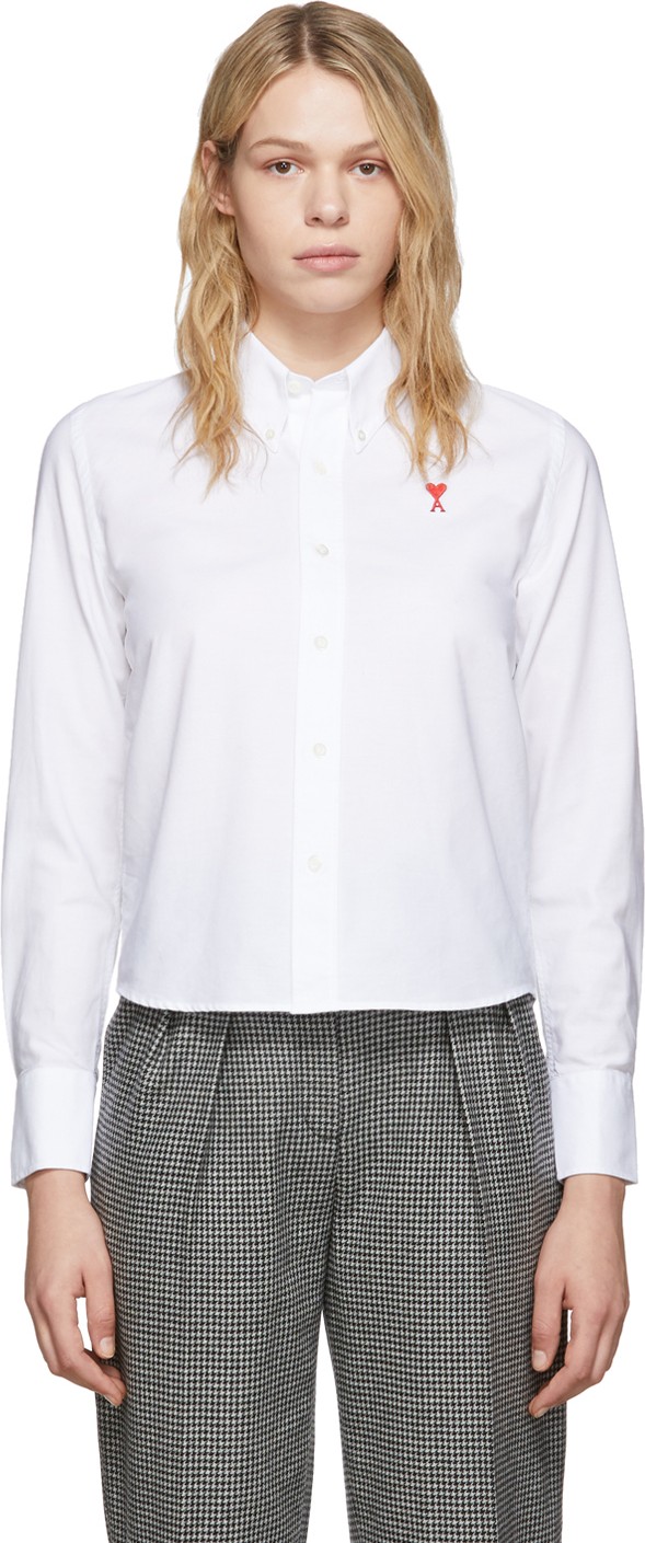 AMI White Ami De Coeur Shirt