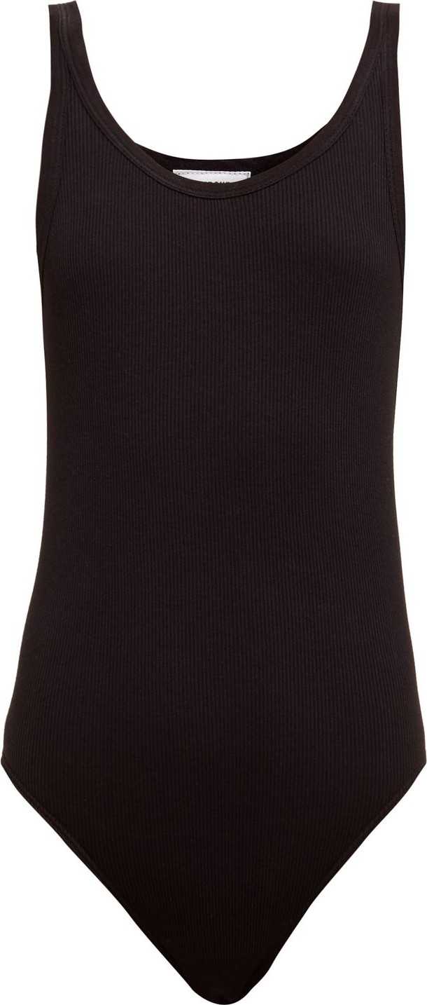 Re/Done Originals Ribbed cotton-jersey sleeveless bodysuit
